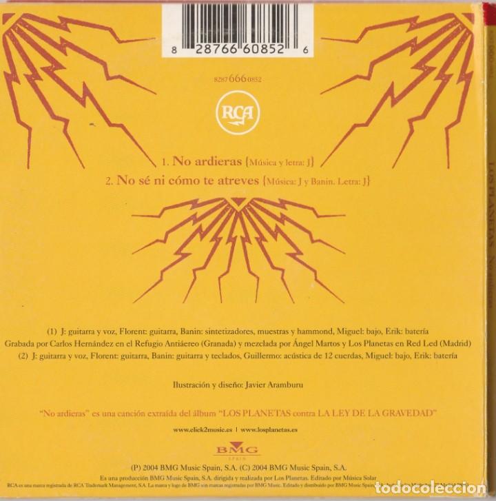 CDs de m&uacute;sica: CD LOS PLANETAS - NO ARDIERAS - Foto 2