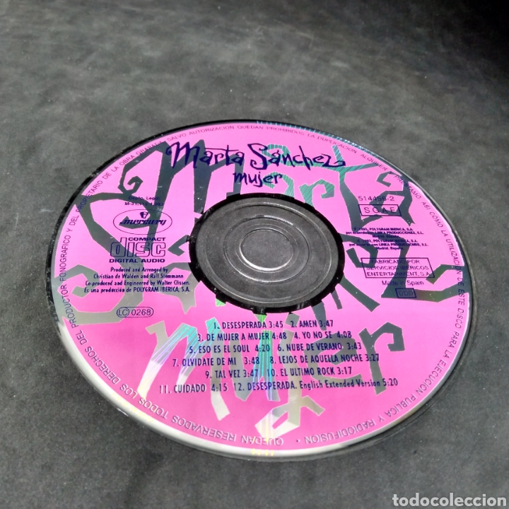 CDs de m&uacute;sica: MARTA S&Aacute;NCHEZ - MUJER - 1993 - CD - Foto 7