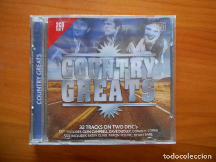 CDs de m&uacute;sica: CD COUNTRY GREATS (2 CDS) (L5) - Foto 1