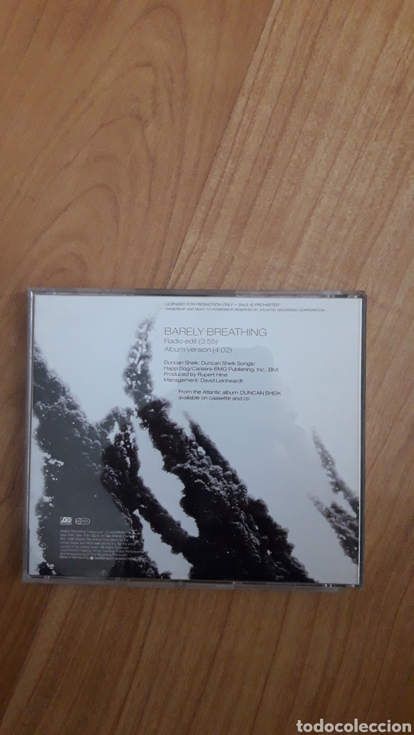 CDs de m&uacute;sica: DUNCAN SHEIK. BARELY BREATHING - Foto 2