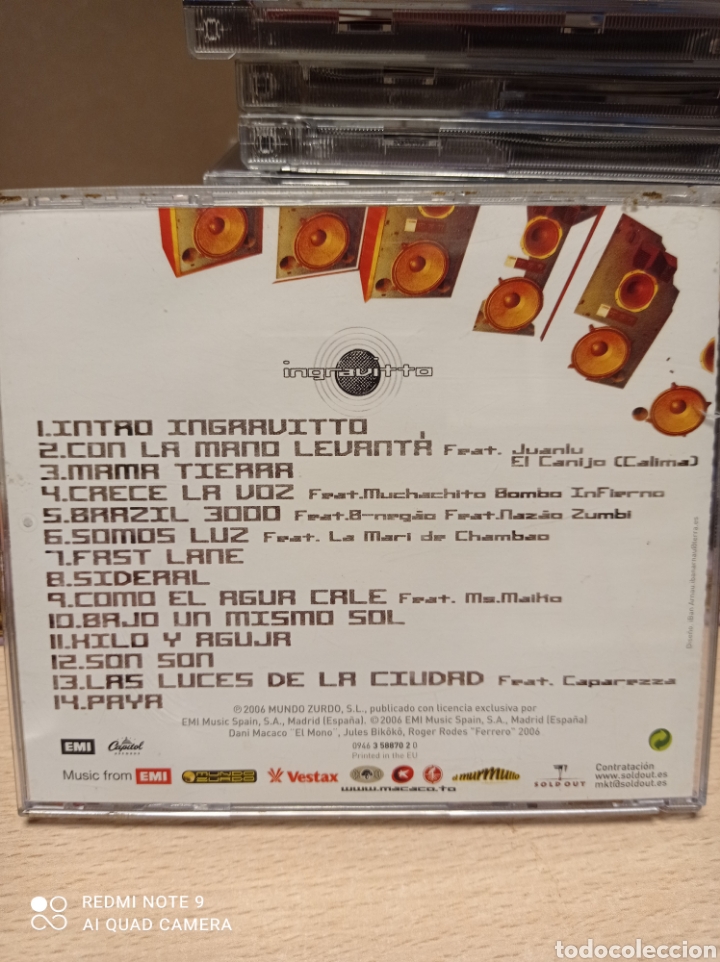 CDs de m&uacute;sica: MACACO - INGRAVITTO - CD - Foto 2