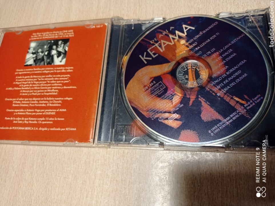 CDs de m&uacute;sica: KETAMA - DE AKI A KETAMA - CD - Foto 3
