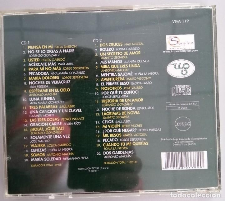 CDs de m&uacute;sica: BOLEROS DE AYER, 2 CD,s, 40 CANCIONES - Foto 2