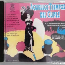 CDs de Música: AQUELLOS TIEMPOS DEL CUPLE - POR LILIAN DE CELIS. Lote 247946685