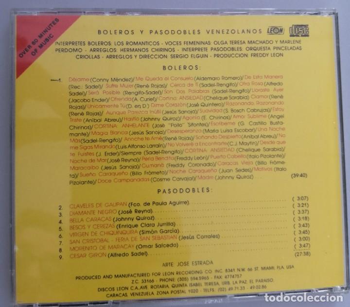 CDs de m&uacute;sica: BOLERO Y PASODOBLES VENEZOLANOS - Foto 2