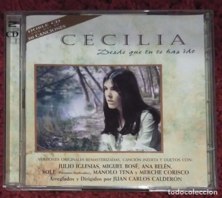 CDs de m&uacute;sica: CECILIA (DESDE QUE TU TE HAS IDO) 2 CDs 1996 - Foto 1