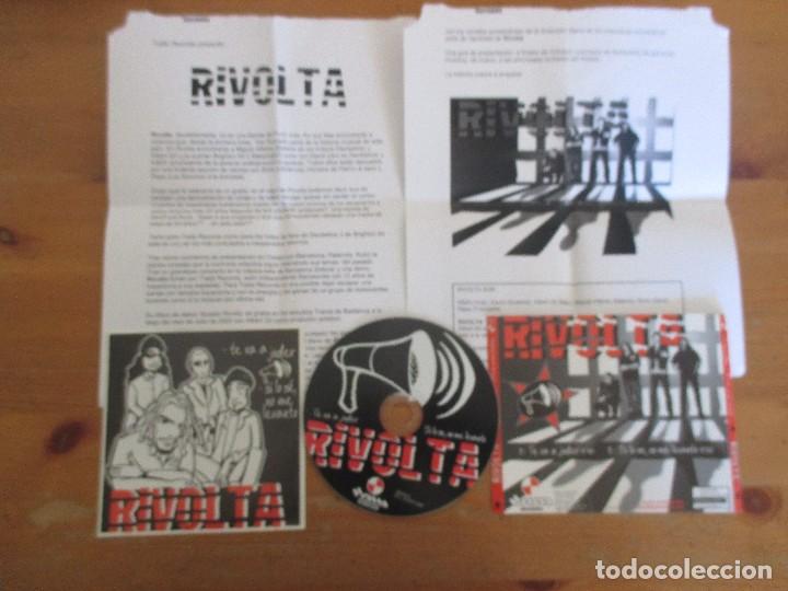 CDs de m&uacute;sica: RIVOLTA TE VA A JODER +1 CD SINGLE TRALLA RECORDS 2002 CON HOJA PROMOCIONAL - Foto 3