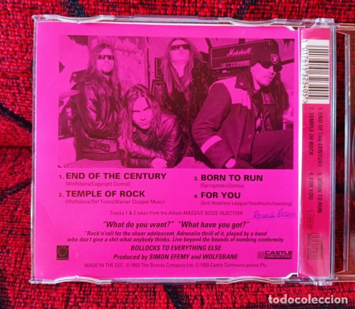 CDs de m&uacute;sica: WOLFSBANE ** Massive Noise EP ** CD ORIGINAL 1993 UK - Foto 2