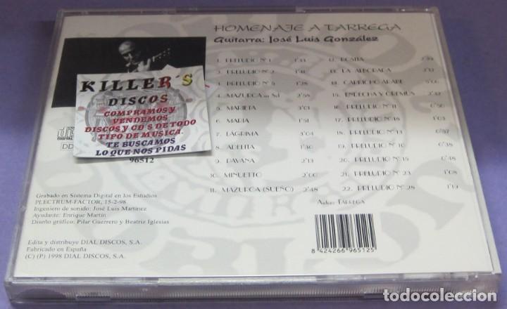 CDs de m&uacute;sica: Homenaje a T&aacute;rrega / Jos&eacute; Luis Gonz&aacute;lez - CD - Foto 2