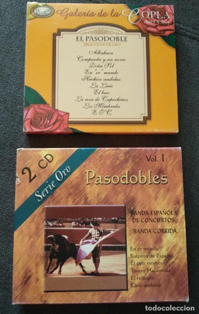 CDs de Musique: Lote 3 CD - PASODOBLES : PACK DOBLE BANDA ESPA&Ntilde;OLA DE CORRIDAS Y CONCIERTOS / GALERIA DE LA COPLA