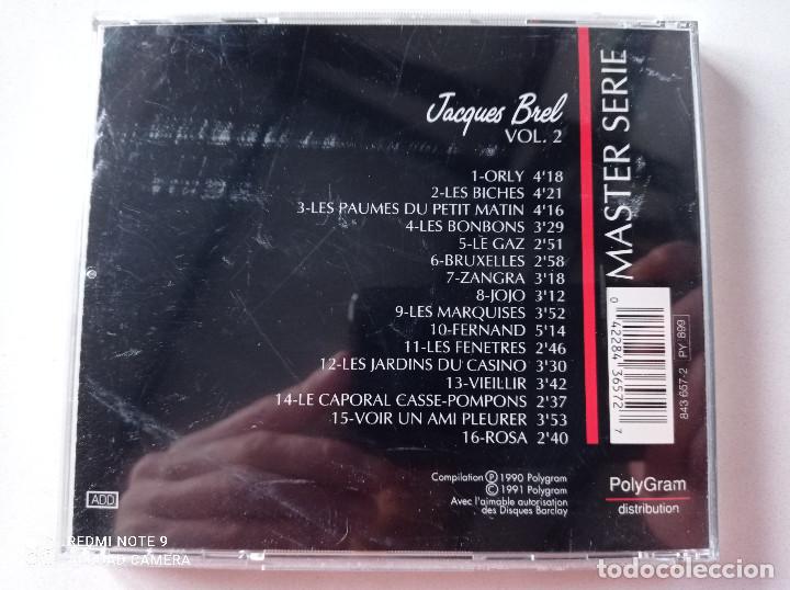 CDs de m&uacute;sica: JACQUES BREL - Vol.2 - CD POLYGRAM FRANCIA 1991 - Foto 3