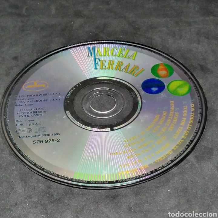 CDs de m&uacute;sica: MARCELA FERRARI - 1995 - CD - Foto 7