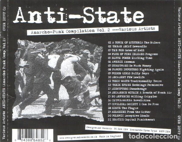 CDs de m&uacute;sica: Anti-State (Anarcho-Punk Compilation Vol. 2) - CD - Foto 2