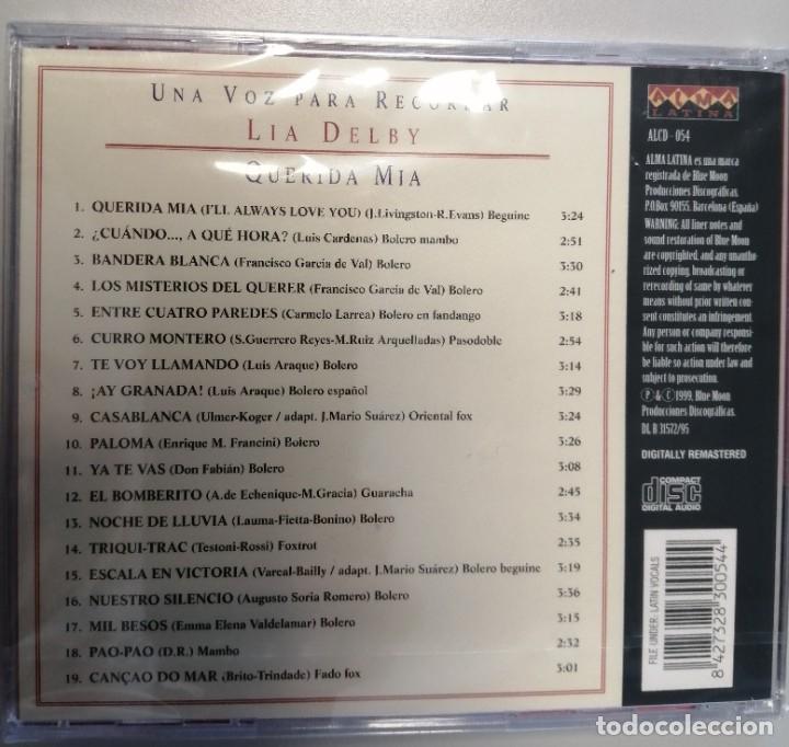 CDs de m&uacute;sica: LIA DELBY - QUERIDA MIA - CD PRECINTADO - Foto 2