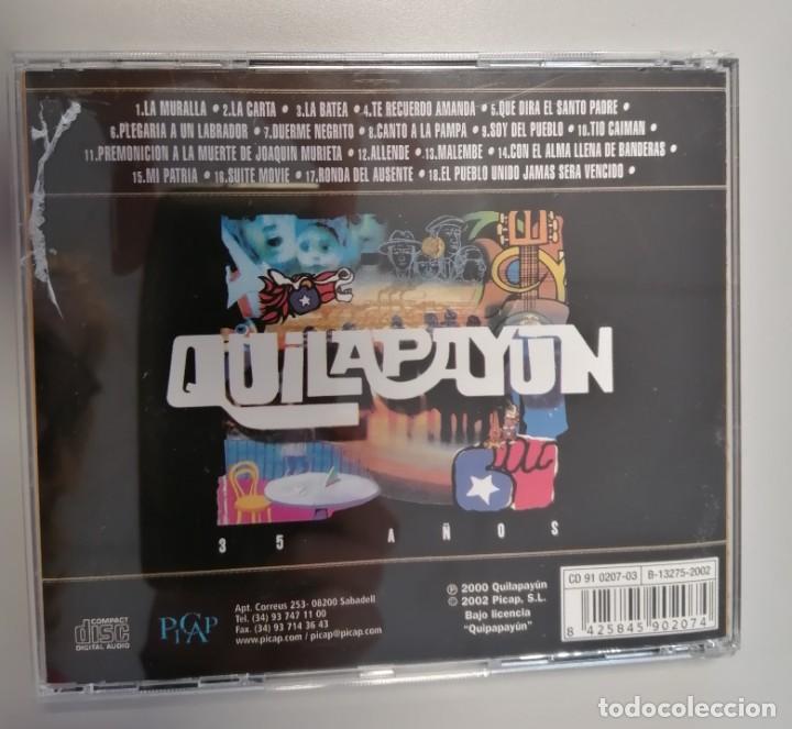 CDs de m&uacute;sica: Quilapayun 35 a&ntilde;os CD - Foto 2