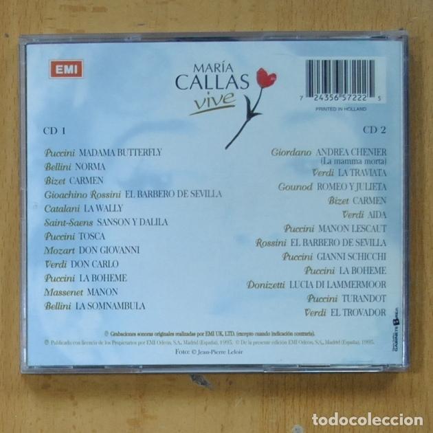 CDs de m&uacute;sica: MARIA CALLAS - VIVE - CD - Foto 2