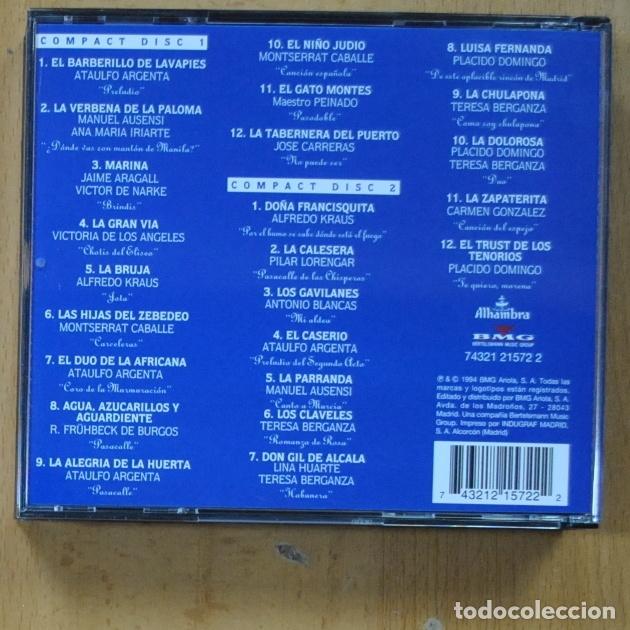 CDs de m&uacute;sica: VARIOUS - GRANDES EXITOS DE LA ZARZUELA - 2 CD - Foto 2
