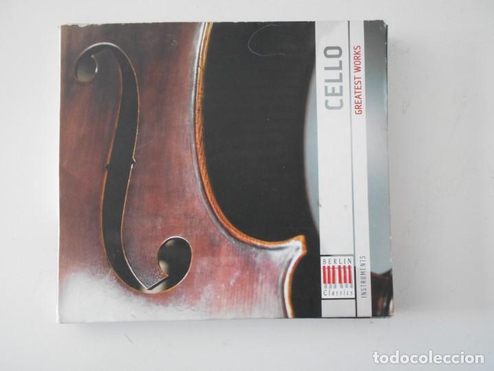 CDs de m&uacute;sica: CELLO . GREATEST WORKS. BERLIN CLASSICS INSTRUMENTS. DOBLE COMPACTO. - Foto 1