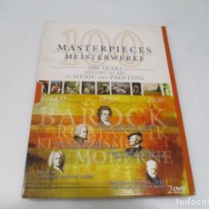 CDs de Música: 100 OBRAS MAESTRAS 500 AÑOS DE HISTORIA DE LA MÚSICA Y LA PINTURA (2 DVD) W6164. Lote 251934190