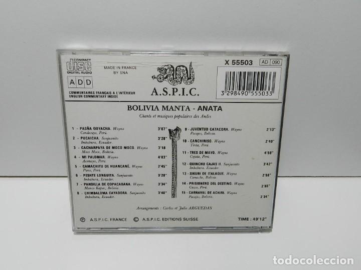 CDs de m&uacute;sica: DISCO CD. Bolivia Manta &lrm;&ndash; Anata. COMPACT DISC. - Foto 2