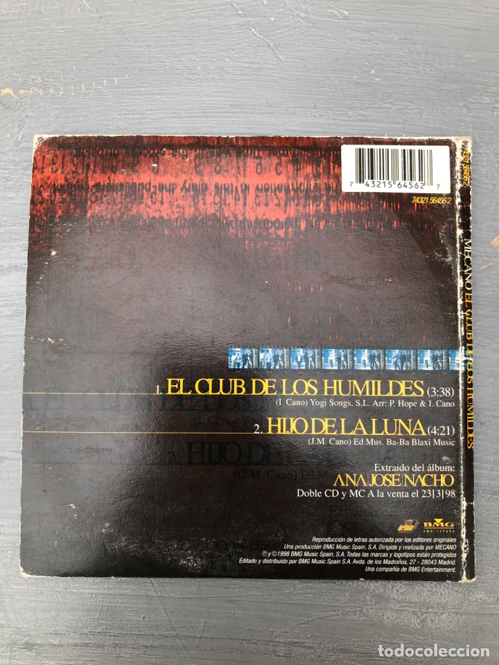CDs de m&uacute;sica: CD Single Mecano - El club de los Humildes - Foto 2