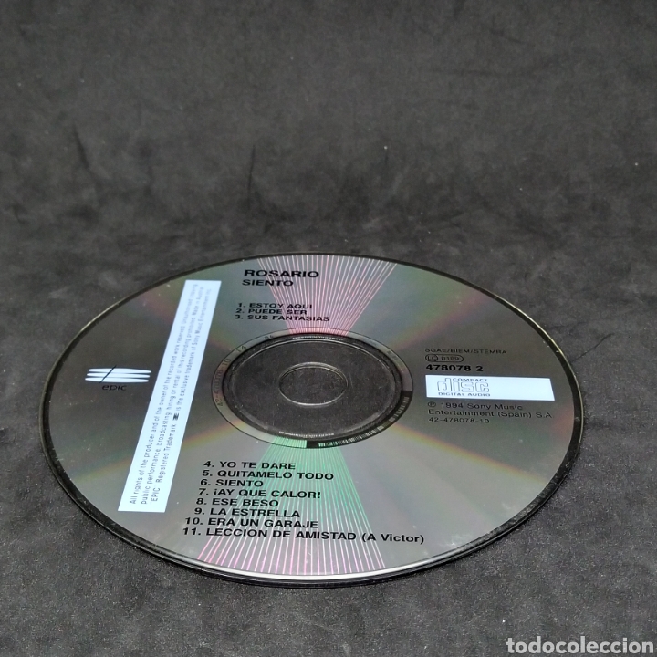 CDs de m&uacute;sica: ROSARIO - SIENTO - 1994 - CD - Foto 7