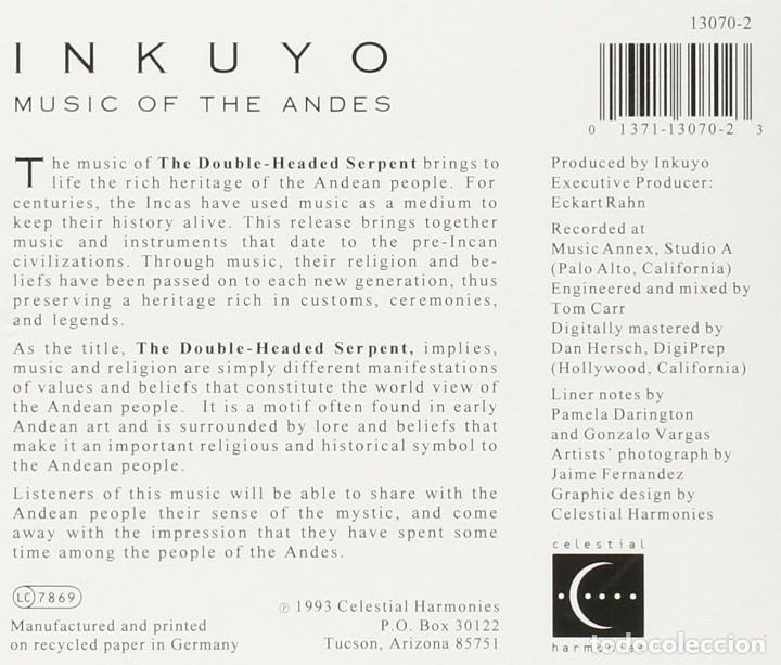 CDs de m&uacute;sica: Inkuyo - The Double Headed Serpent - CD - Foto 2