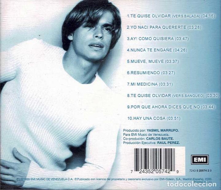 CDs de m&uacute;sica: Carlos Baute - Yo nac&iacute; para querer. CD - Foto 2