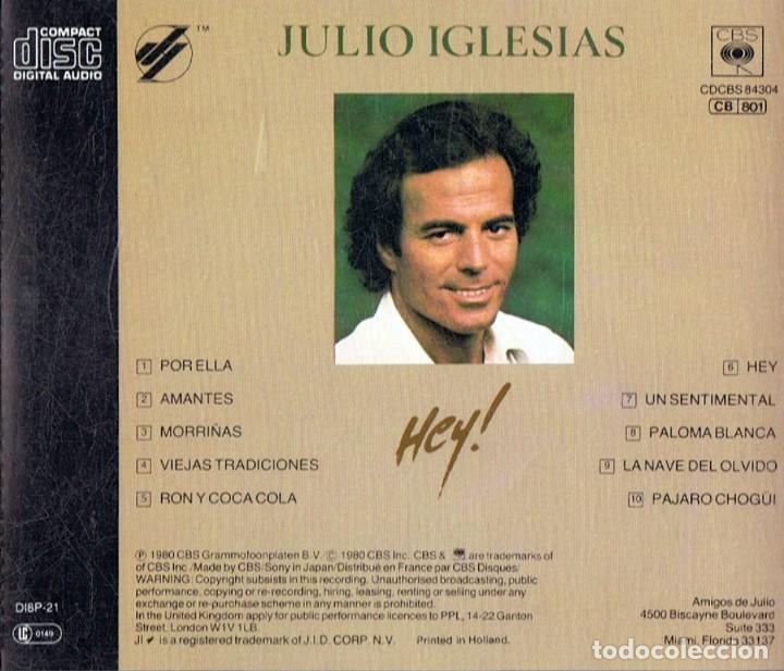 CDs de m&uacute;sica: JULIO IGLESIAS &uml;HEY!&uml; (CD) - Foto 2