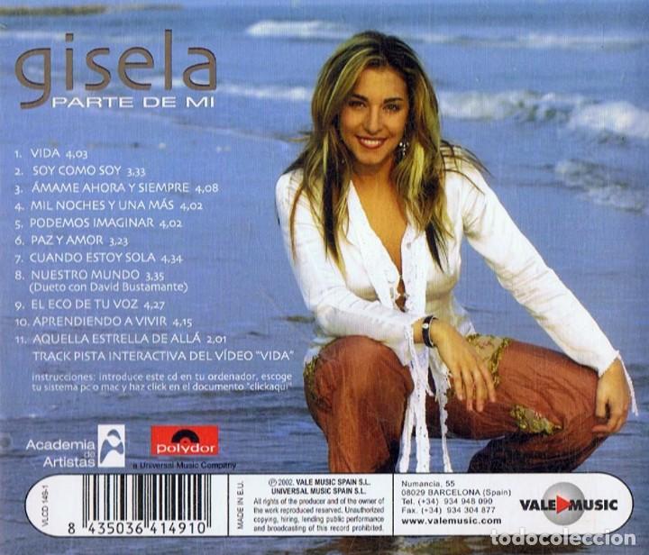CDs de m&uacute;sica: GISELA &uml;PARTE DE MI&uml; (CD) - Foto 2