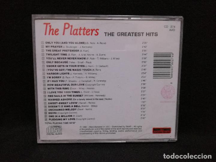 CDs de m&uacute;sica: CD - THE PLATTERS - THE GREATEST HITS - Foto 2