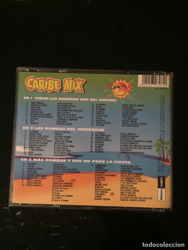 CDs de m&uacute;sica: 3xCD CARIBE MIX del 2001 - Foto 2