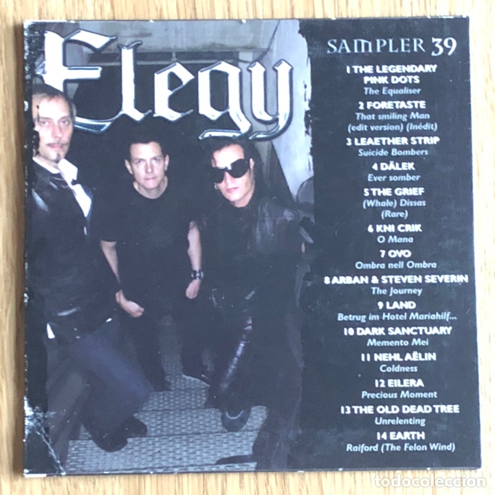 CDs de m&uacute;sica: Elegy Sampler 39 (gothic rock)