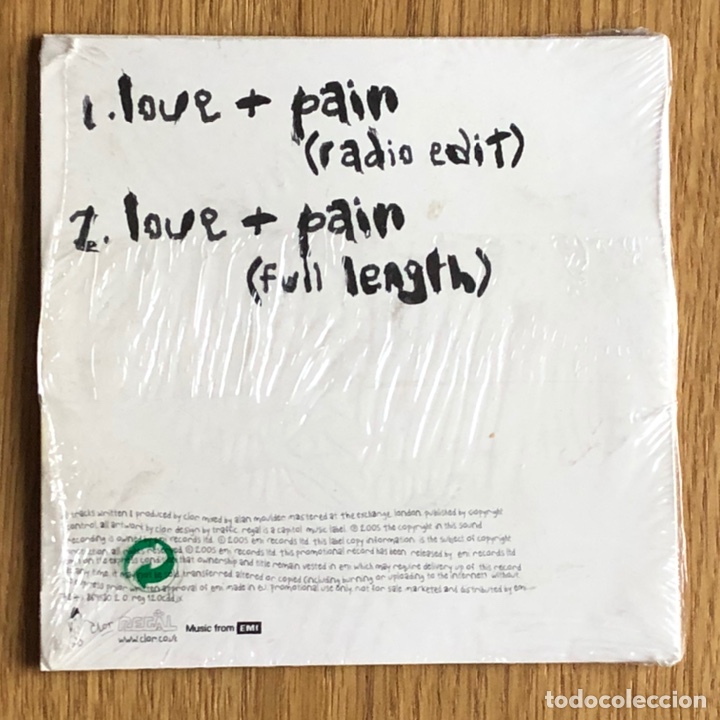 CDs de m&uacute;sica: Clor - Love+Pain - cd single - Foto 2