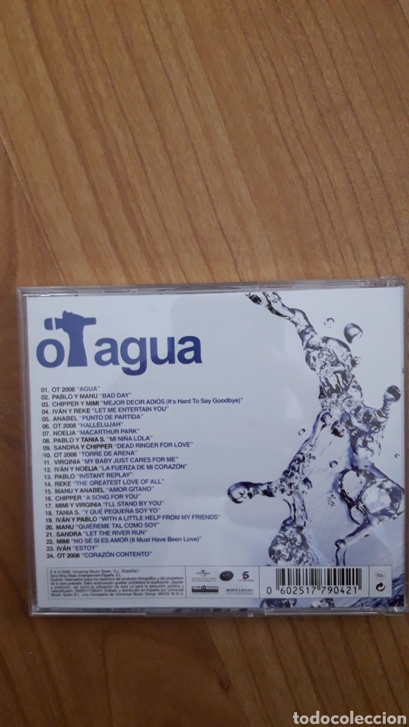 CDs de m&uacute;sica: OPERACI&Oacute;N TRIUNFO 2008 AGUA - Foto 2