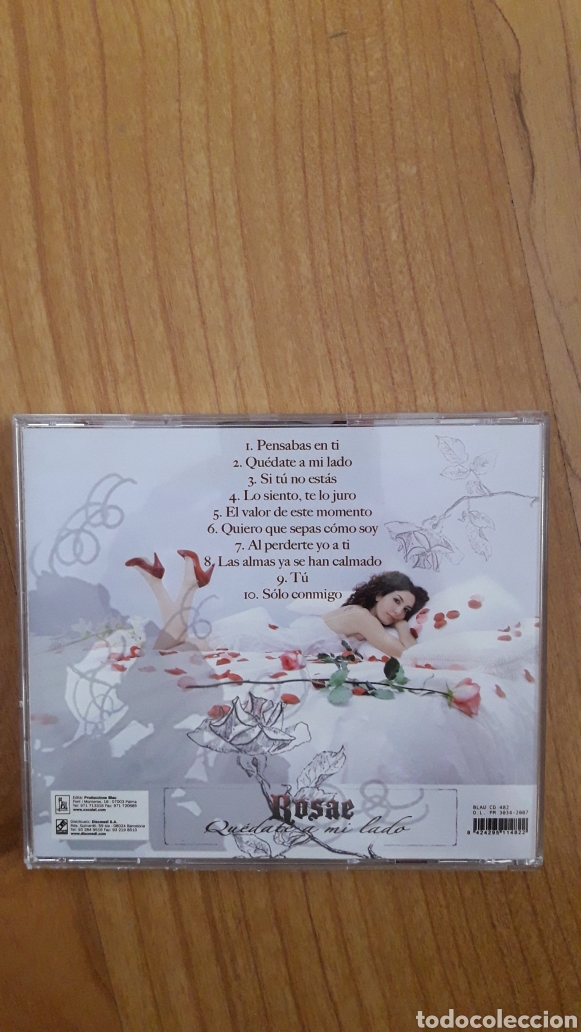CDs de m&uacute;sica: ROSAE. QU&Eacute;DATE A MI LADO - Foto 2