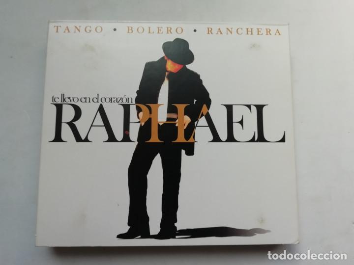 CDs de m&uacute;sica: RAPHAEL - TE LLEVO EN EL CORAZON - TANGO BOLERO RANCHERA - DIGIPACK - 3 CD - Foto 1
