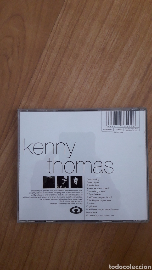 CDs de m&uacute;sica: KENNY THOMAS. VOICES - Foto 2