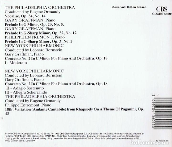 CDs de m&uacute;sica: RACHMANINOFF FAVOURITES (CD) - Foto 2