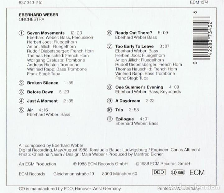 CDs de m&uacute;sica: EBERHARD WEBER ORCHESTRA (CD) - Foto 2
