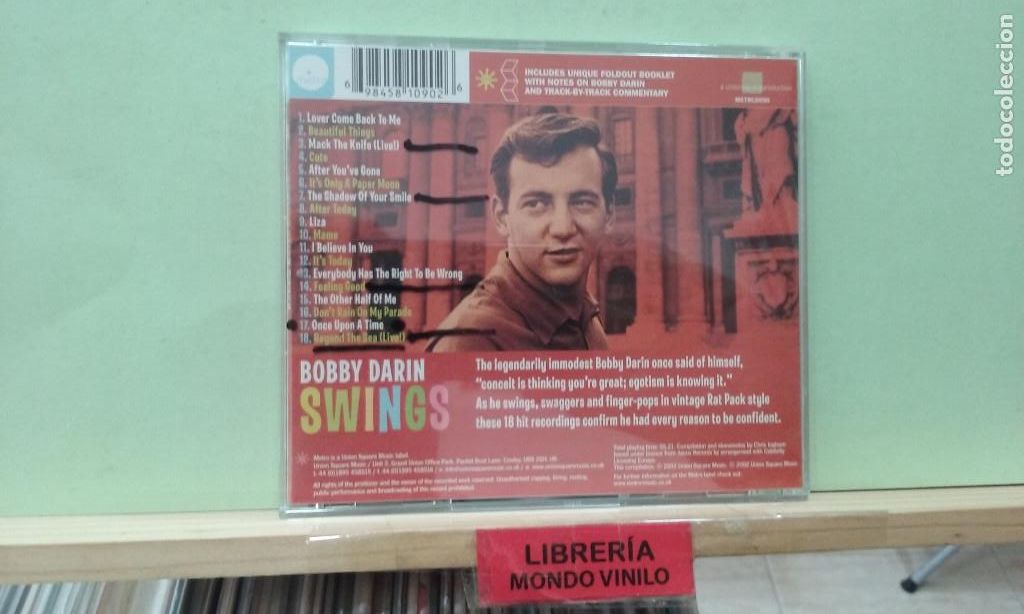 CDs de m&uacute;sica: LMV - Bobby Darin. Swings - CD - Foto 3