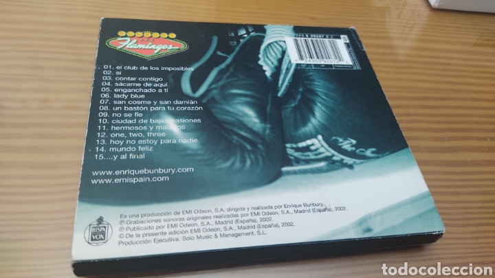 CDs de m&uacute;sica: Cd BUNBURY &rdquo;FLAMINGOS&rdquo; - Foto 2