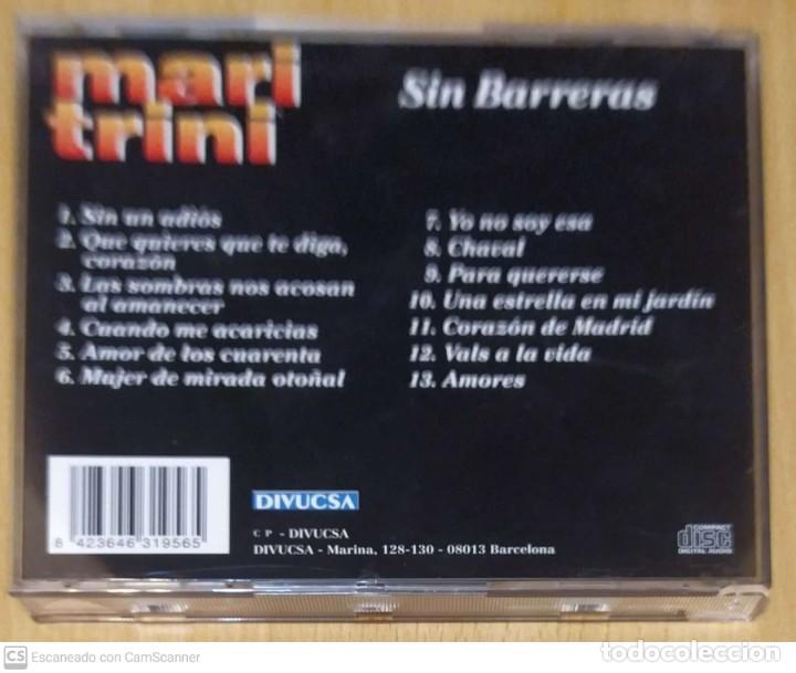 CDs de m&uacute;sica: MARI TRINI (SIN BARRERAS) CD 1995 - Foto 2