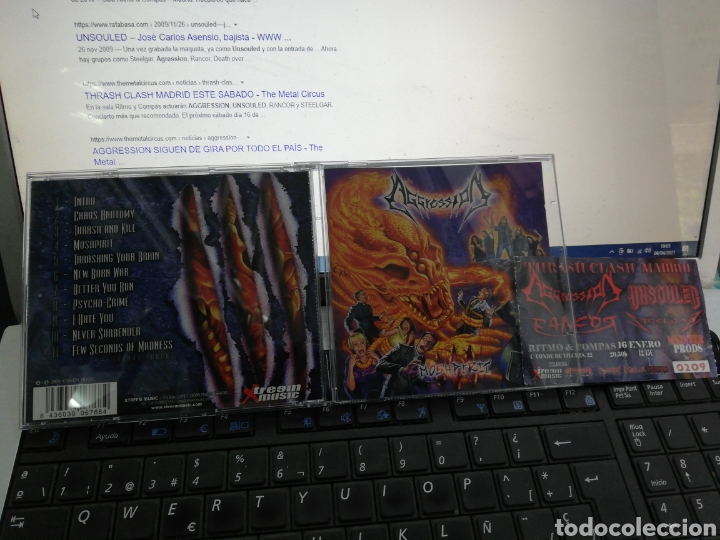 CDs de m&uacute;sica: Aggression CD moshpirit 2009 + entrada heavy de Espa&ntilde;a - Foto 1