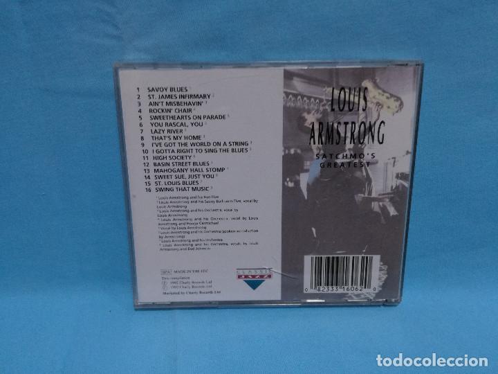 CDs de m&uacute;sica: CD - LOUIS ARMSTRONG - SATCHMOS GREATEST - Foto 2