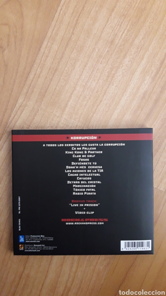 CDs de m&uacute;sica: ROCK & PRESS. KORRUPCION - Foto 2