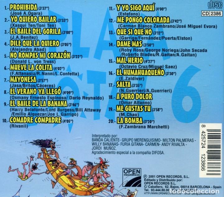 CDs de m&uacute;sica: CD. PLAYA TOTAL 6 - Foto 2