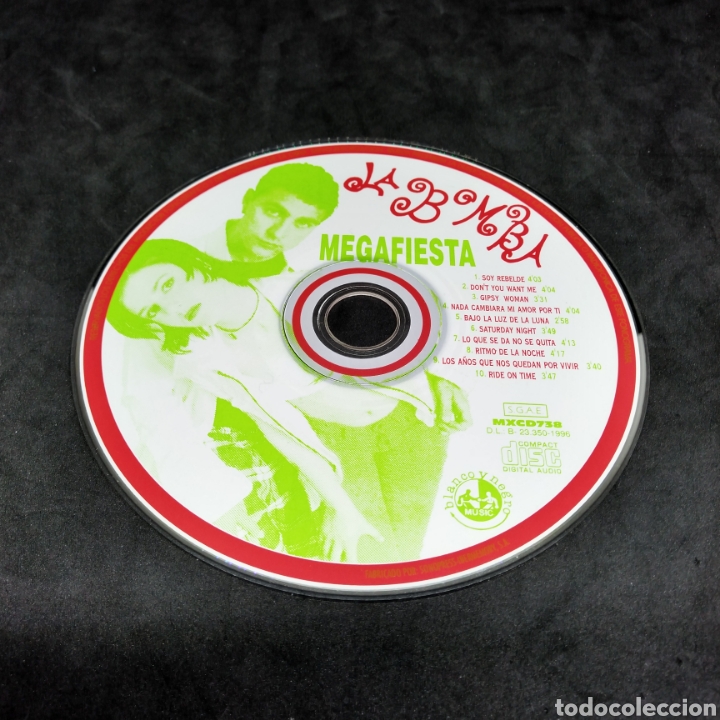 CDs de m&uacute;sica: LA BOMBA - MEGAFIESTA - CD - 1996 - Foto 5