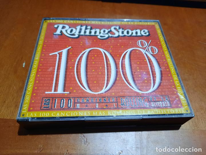 Music CDs: LAS 100 CANCIONES M&Aacute;S ROLLING DE LA HISTORIA. RECOPILATORIO. 4 CD EN BUEN ESTADO.