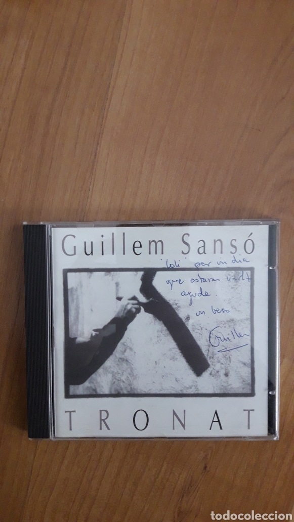CDs de m&uacute;sica: GUILLEM SANS&Oacute;. TRONAT. CON DEDICATORIA DEL ARTISTA